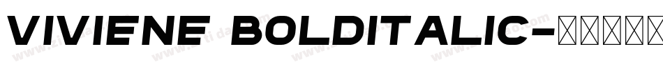 Viviene BoldItalic字体转换